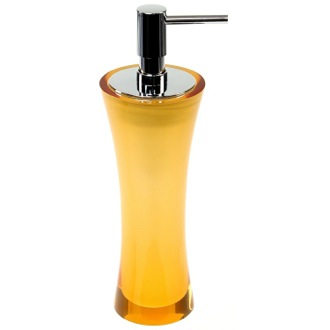 Soap Dispenser Soap Dispenser, Free Standing Made From Thermoplastic Resins in Orange Finish Gedy AU80-67
